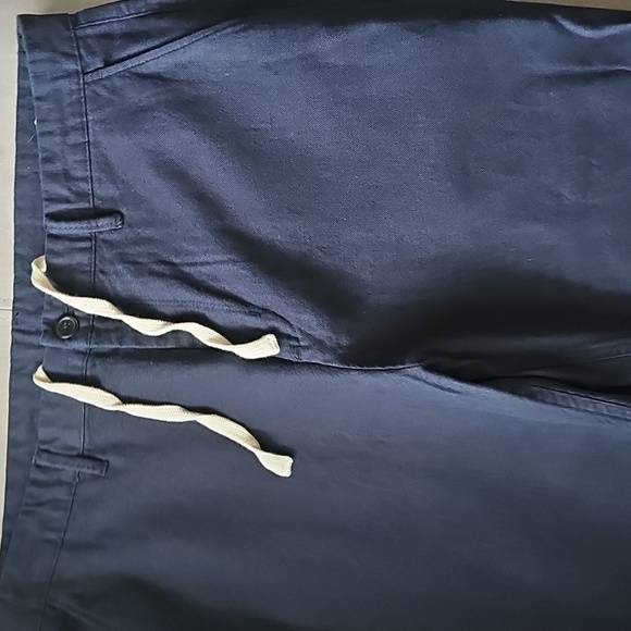 Zara Men's Dark Blue Pants with Drawstring - Picture 2 of 6